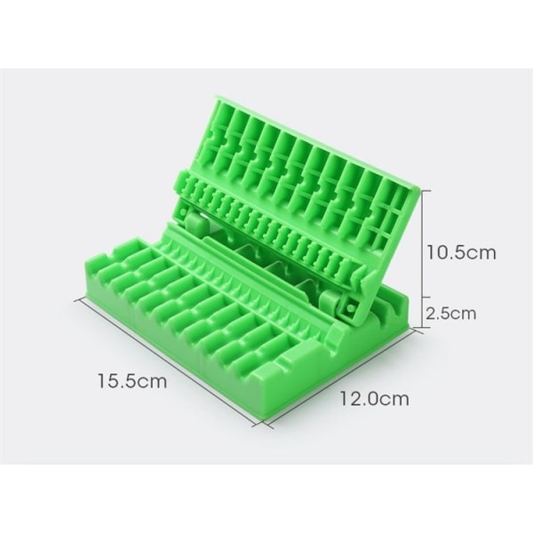 Skewers Kebab Maker Grill Stringer Box Machine BBQ Gadget green 17.3*11.5*2.5cm