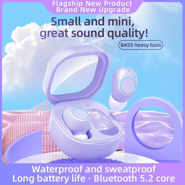 Trådløse Bluetooth 5.3-øretelefoner Sports-øretelefoner Headset white