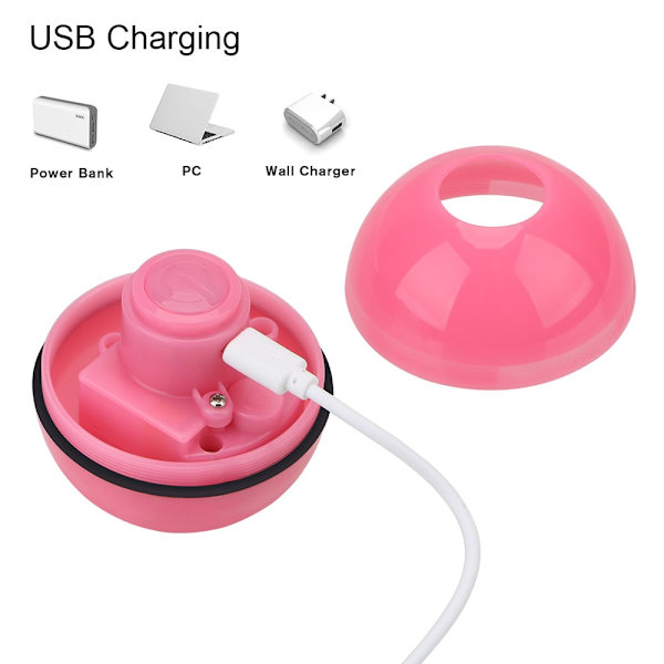 Elektrisk rullande smart boll USB laddning Automatisk kattleksak white 6.4cm(diameter)