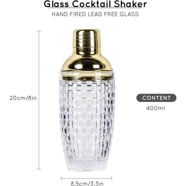 Glas Cocktail Shaker Kit, 13 ounce