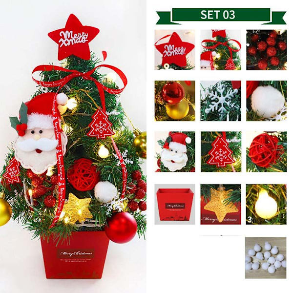 Julgransdekoration 50cm DIY heminredning SET03  elk