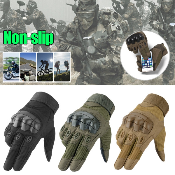 Pekskärm Militära taktiska handskar Arméskyttehandske black M