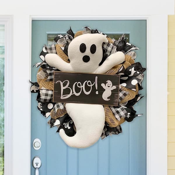 halloween spöke krans dörr dekoration fest 1pc
