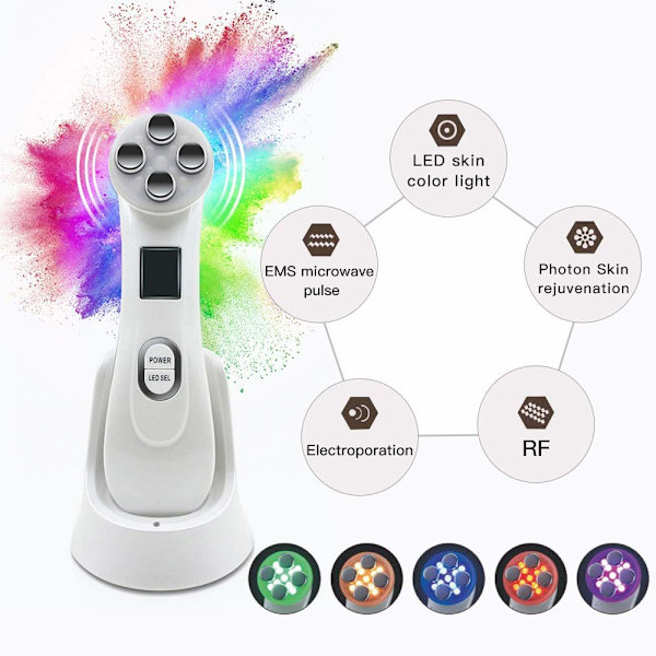 Beauty Care Pen 5 i 1 RF Frequency EMS Radio white 165*45*46mm