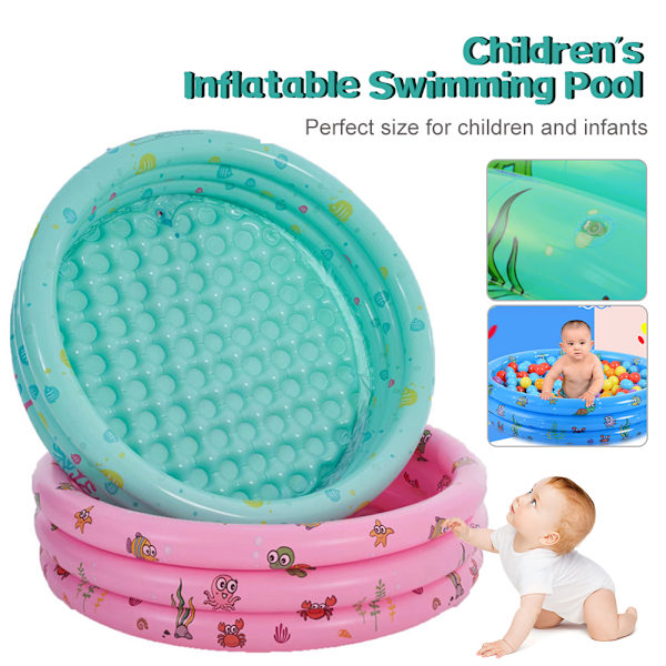 Bärbar inomhus utomhus baby uppblåsbar pink large