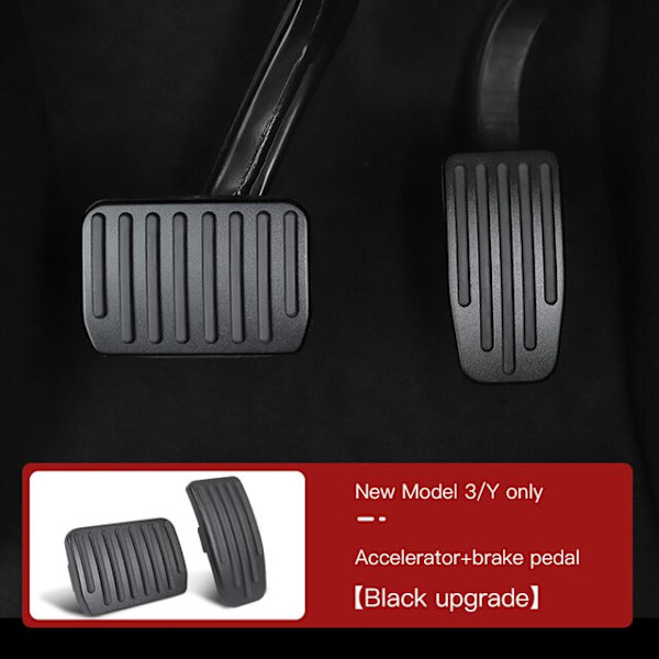 Til Tesla Model 3 Model Y-fodpedal Brændstofbremsepedalstøttepedalpuder Black For 3 Y 2023