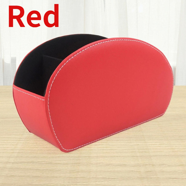 Läder multifunktion ta emot ett case red
