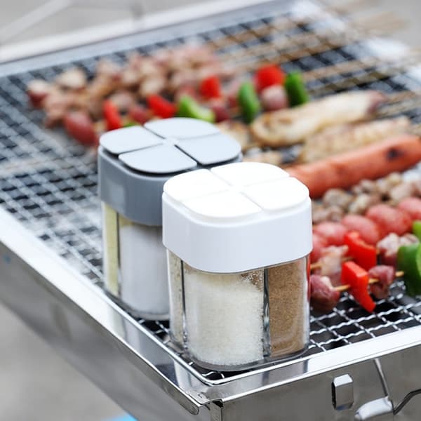 BBQ-maustepurkkimaustepullo ulkoleirin maustesarjat white 8.5*6.5*6.5cm