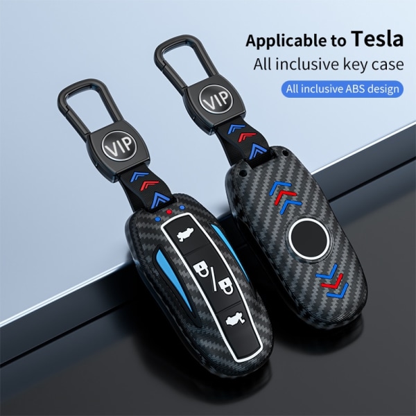 Auton Smart Key case cover Tesla Model X 3 Bag Protector Fob Band -kuoren pidikkeelle carbon black