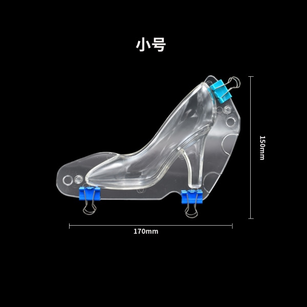 Højhælede sko kage udsmykning mold værktøjer transparent small