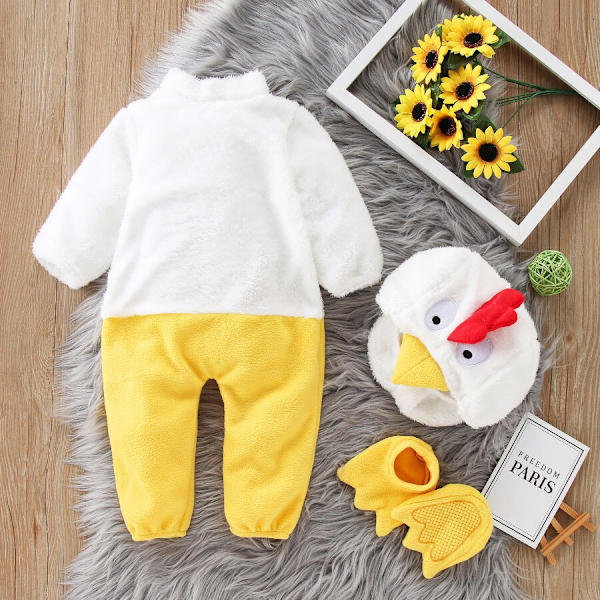 Baby Romper Chick Shape Halloween kostym 90cm