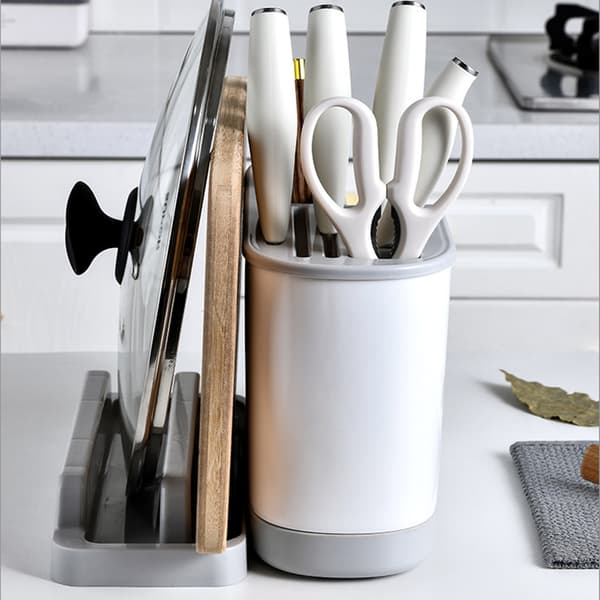 Monitoimitelineen tyhjennysteline gray