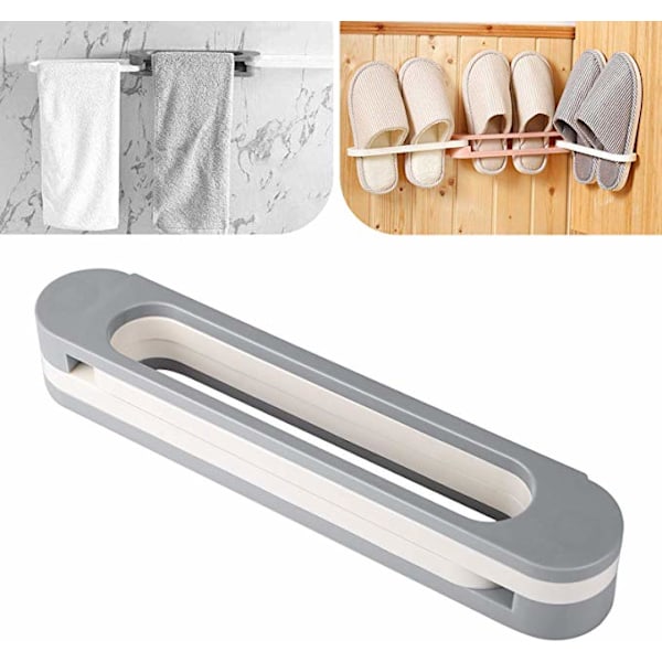 Vægmonteret foldbare hjemmesko Håndklæder gray 30*5*6cm