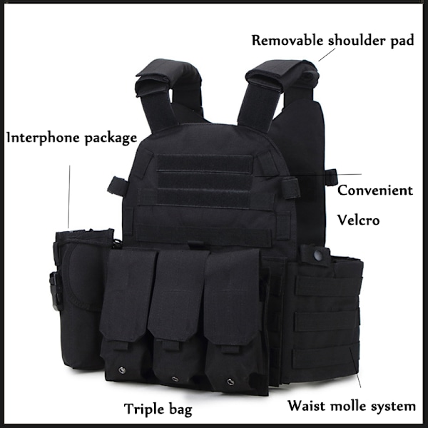 Metsästyslevyn kantaja Nylon Pussi Gear Tactical Vest tan