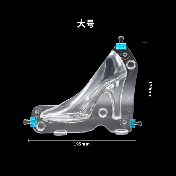 Højhælede sko kage udsmykning mold værktøjer transparent large