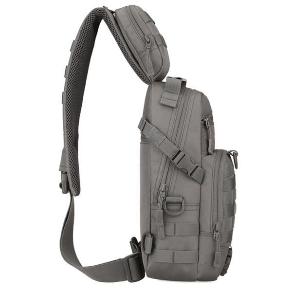 Tactical Sling Military Nylon Singel Crossbody -laukku gray 19*46*12cm