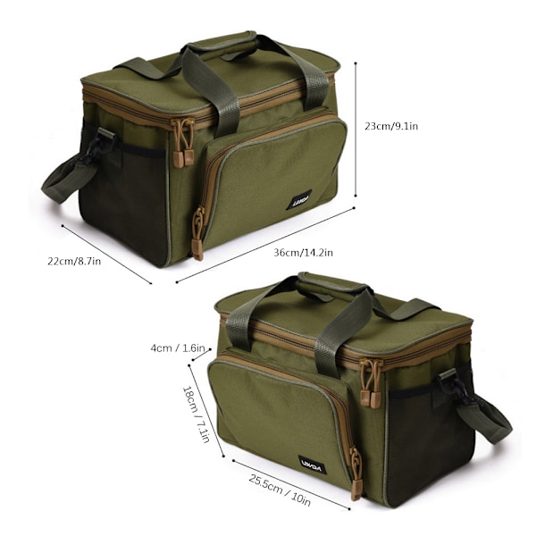 Multifunktionell fiskeväska utomhus vattentät camouflage