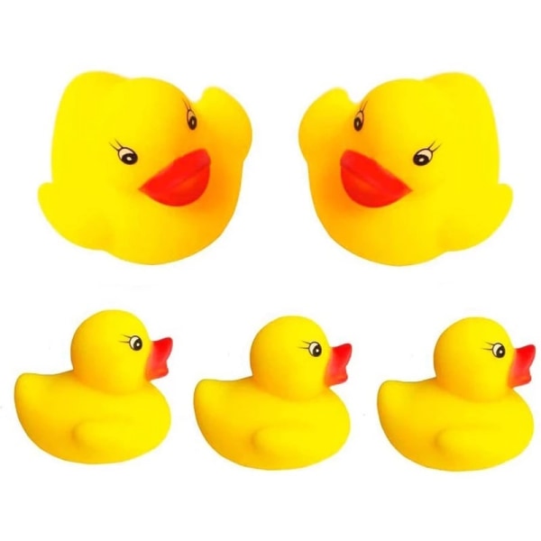 Duck Float Badleksaker Baby Shower Vattenleksaker för Pool Party Leksaker 100pcs