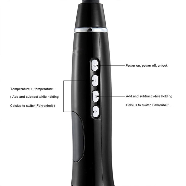 Multiful automatisk keramisk roterende hårkrøller black 356*147*85mm