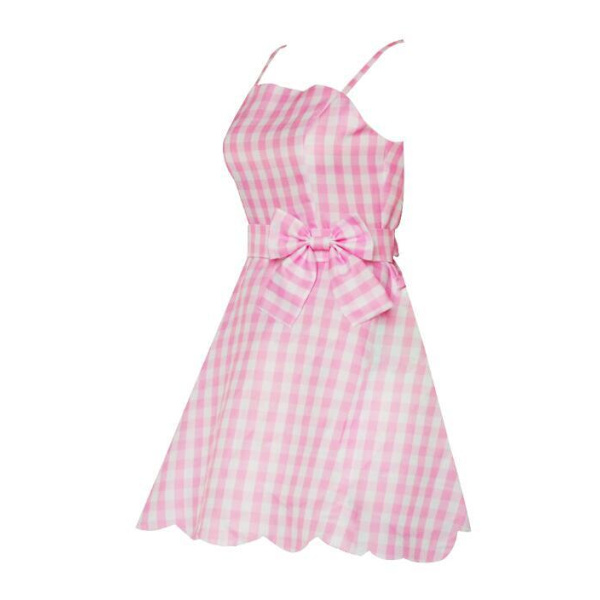 Barbie fim Margot Robbie Cospay hjärta rosa känning Adults 3xl