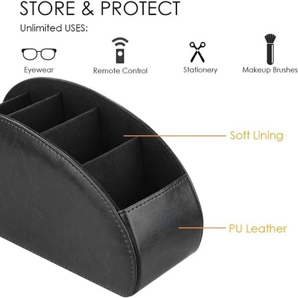 Läder multifunktion ta emot ett case black