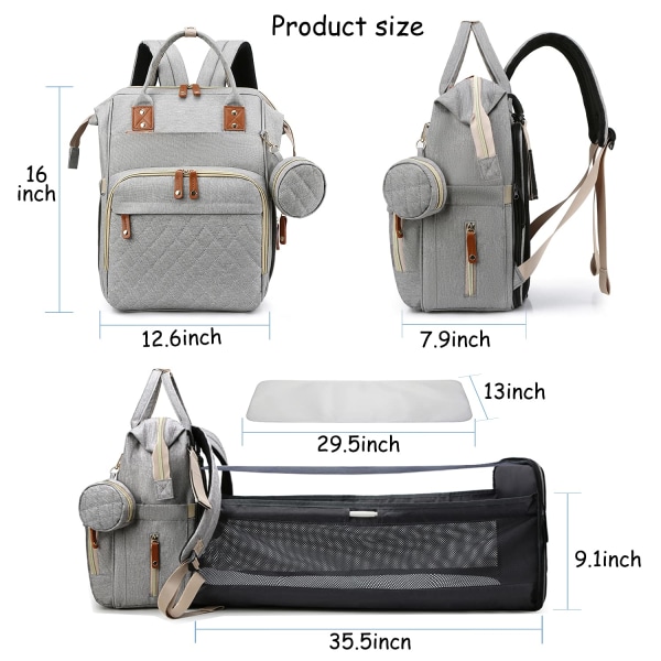 Multifunktionell ryggsäck för utomhusbruk dark grey