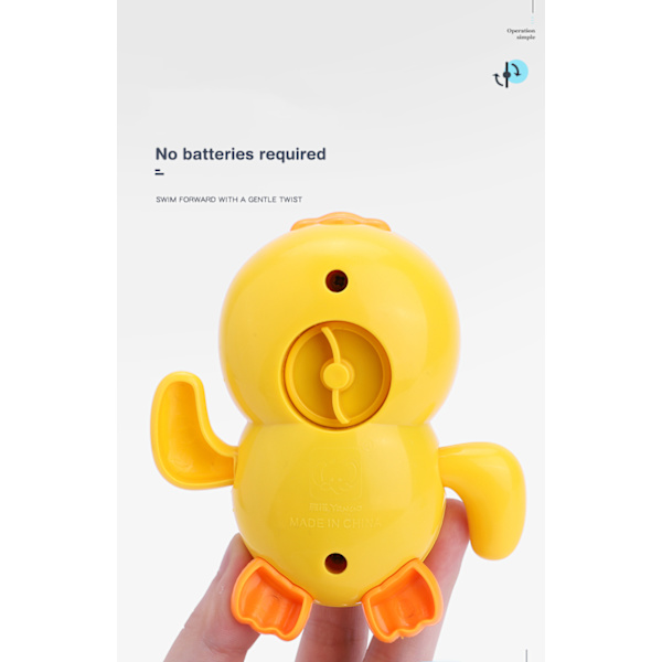 Baby en badleksak flytande tecknade ankor blink duck