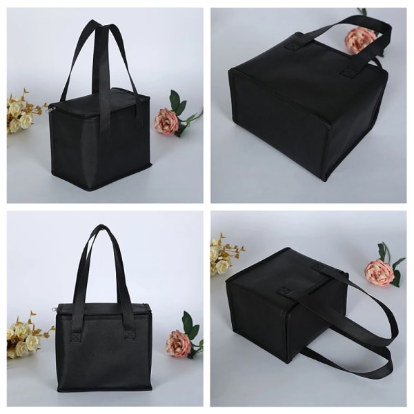 Camping frokost termisk isolerede køletasker black 28*14*17cm