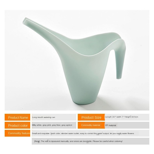 Vandkande til vanding af plastikplanter med lang mund aprict 19*7*18.5cm
