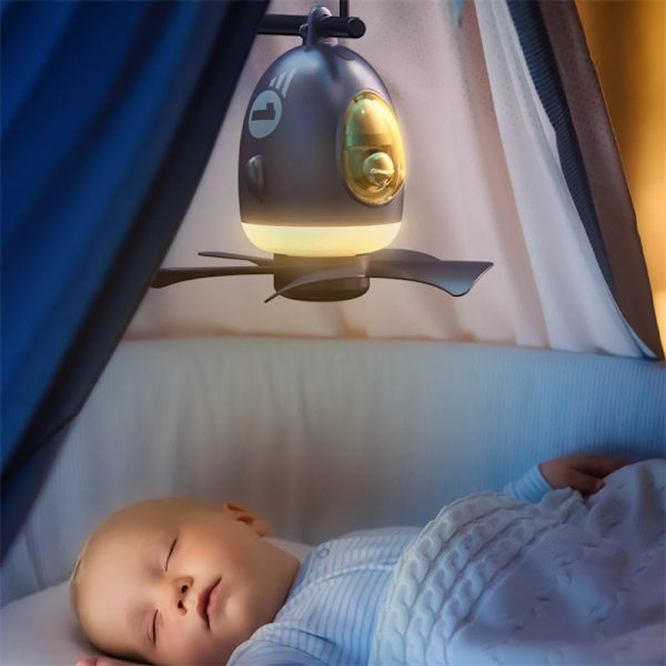 USB lampa takfläktar camping sovrum white