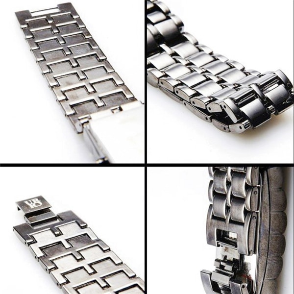 Version LED Lava Armband Watch Par Version Chain Watch silver+red 12.5*25*210mm
