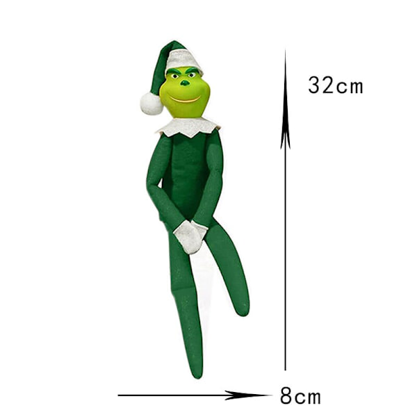 Juledukke Ornament Pendant Glædelig Julepynt green 32*8cm