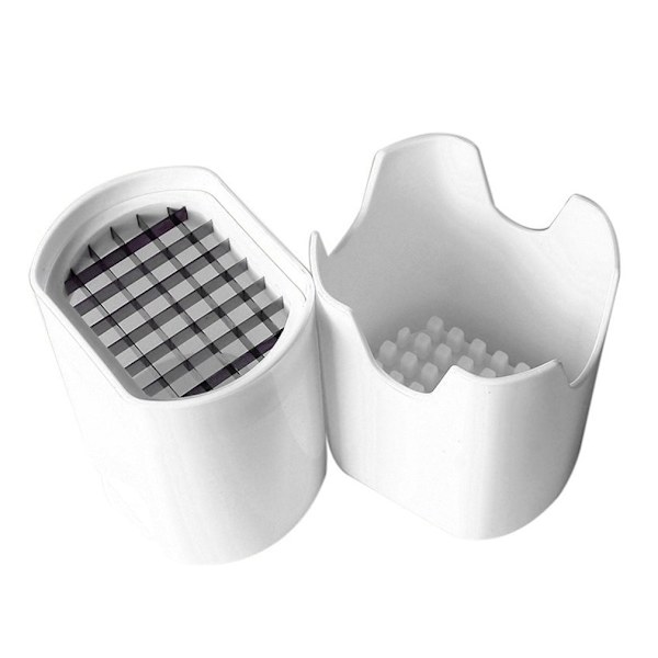 Kartoffelchips Skærekasse Plastic Slicer Hakker Chips white 15*10.5*8.5cm