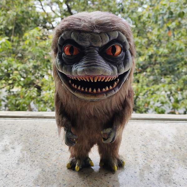 Halloween små djur rekvisita docka söt plysch docka brown