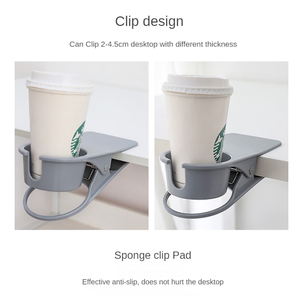 Mugghållare för kaffedryck Desktopförvaring gray 19.8*10*4.5cm