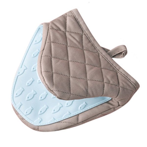 Creative Silikonisoleringshandskar Bakning Anti- skållningsklämma pink 13*14.5cm