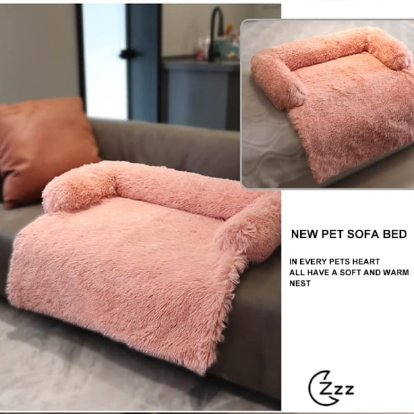 Avtagbar Tvättbar Pet Soffa Överdrag Cover Mat pink L