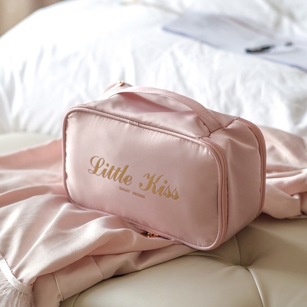 Kvinnor Rese Underkläder BH förvaringsväska pink 28*16*11.5cm