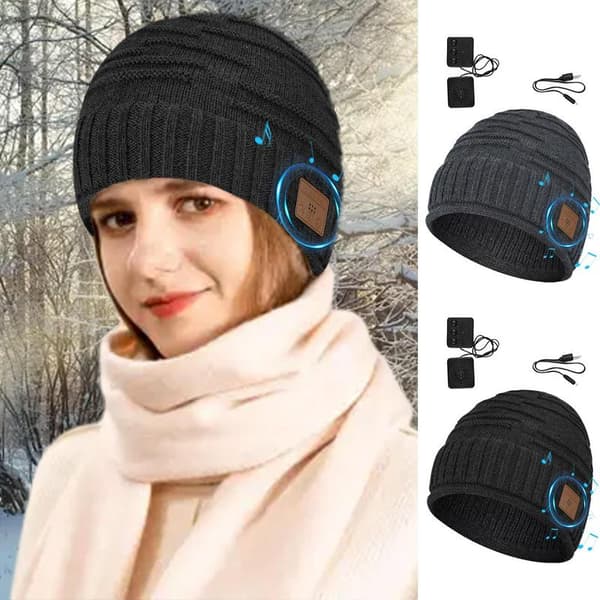Vinter Bluetooths hörlurar USB uppladdningsbara musikheadset gray 24*23.5cm