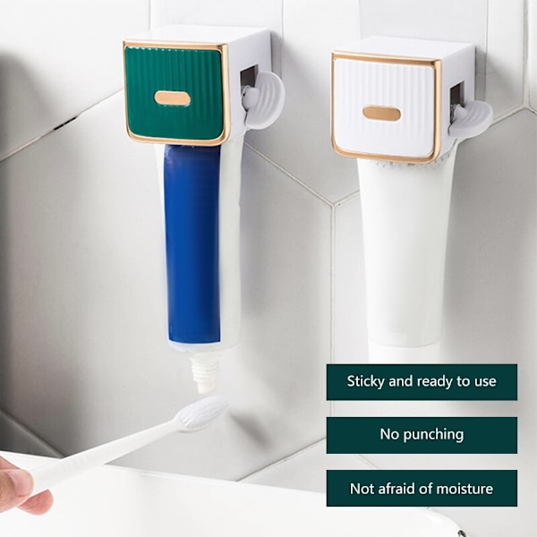 Badeværelsestilbehør Device Dispenser Squeezer white 5*5*5.5cm