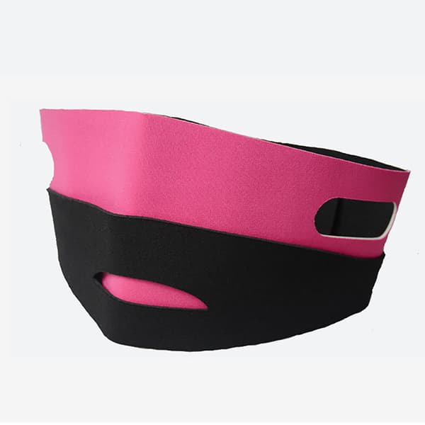 Elastisk ansigtsslankende bandage V Line Face Shaper black+pink 60*12cm