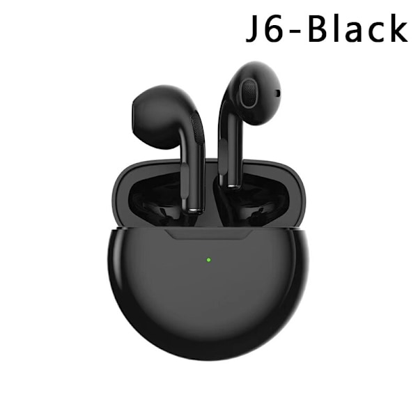 Trådlösa hörlurar med mikrofon Bluetooth -hörlurar Sporthörlurar black 18*32mm