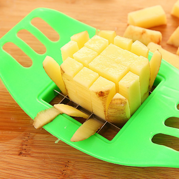 Værktøj til fremstilling af pommes frites til kartofler i rustfrit stål green 17*10*2cm