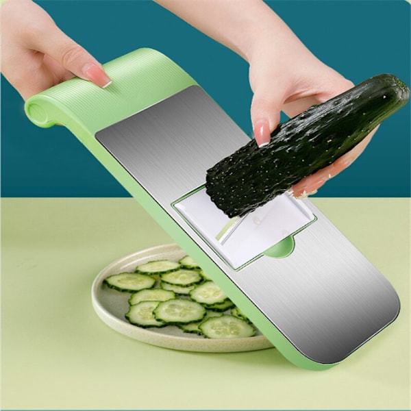 Multi Slicer Peeler Gulerod 7 i 1 køkken grøntsagsskæreværktøj green 7pcs Set