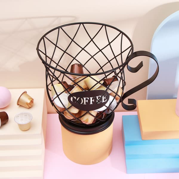 Kaffekapsel förvaringskorg black 9*7inch