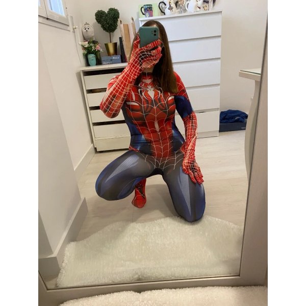 Superhelte Cosplay Kostume Til Spider Kvinder Halloween Jul Stram 3D Bodysuit B M 165