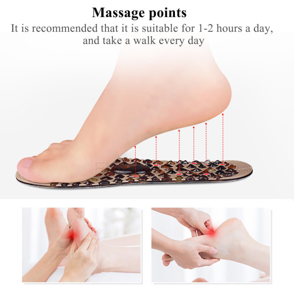 Cobble Foot Massage Magnetisk innersula Unisex L-EU41-45