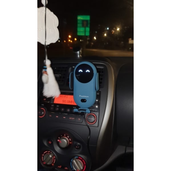 Automotive infrarød sensor LED-telefonstativ black 7.2*13.5*10cm
