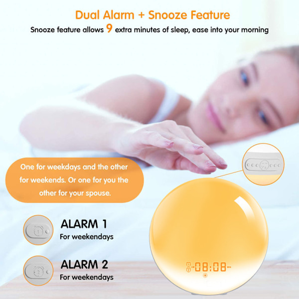 Intelligent wifi nattlampa 1pc