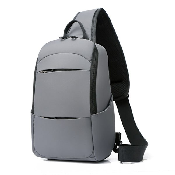 Vattentät USB Multifunktion Crossbody-väska gray